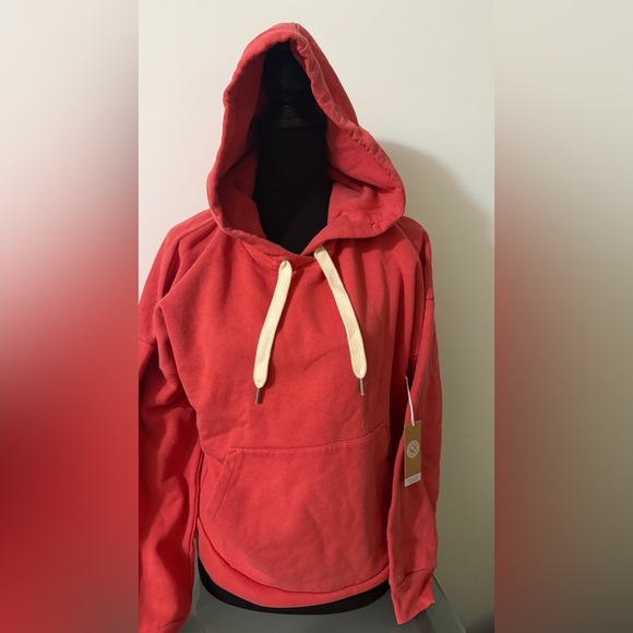 Outerknown Hoodie Slouchy Cranberry - New With Tags- Giftable - Picture 2 of 7